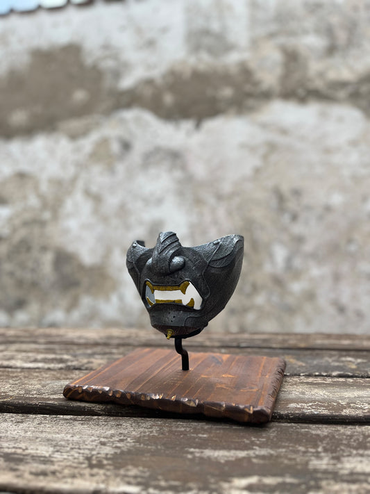 Ghost of Tsushima Mask (wearable with wooden base) (fan-art)