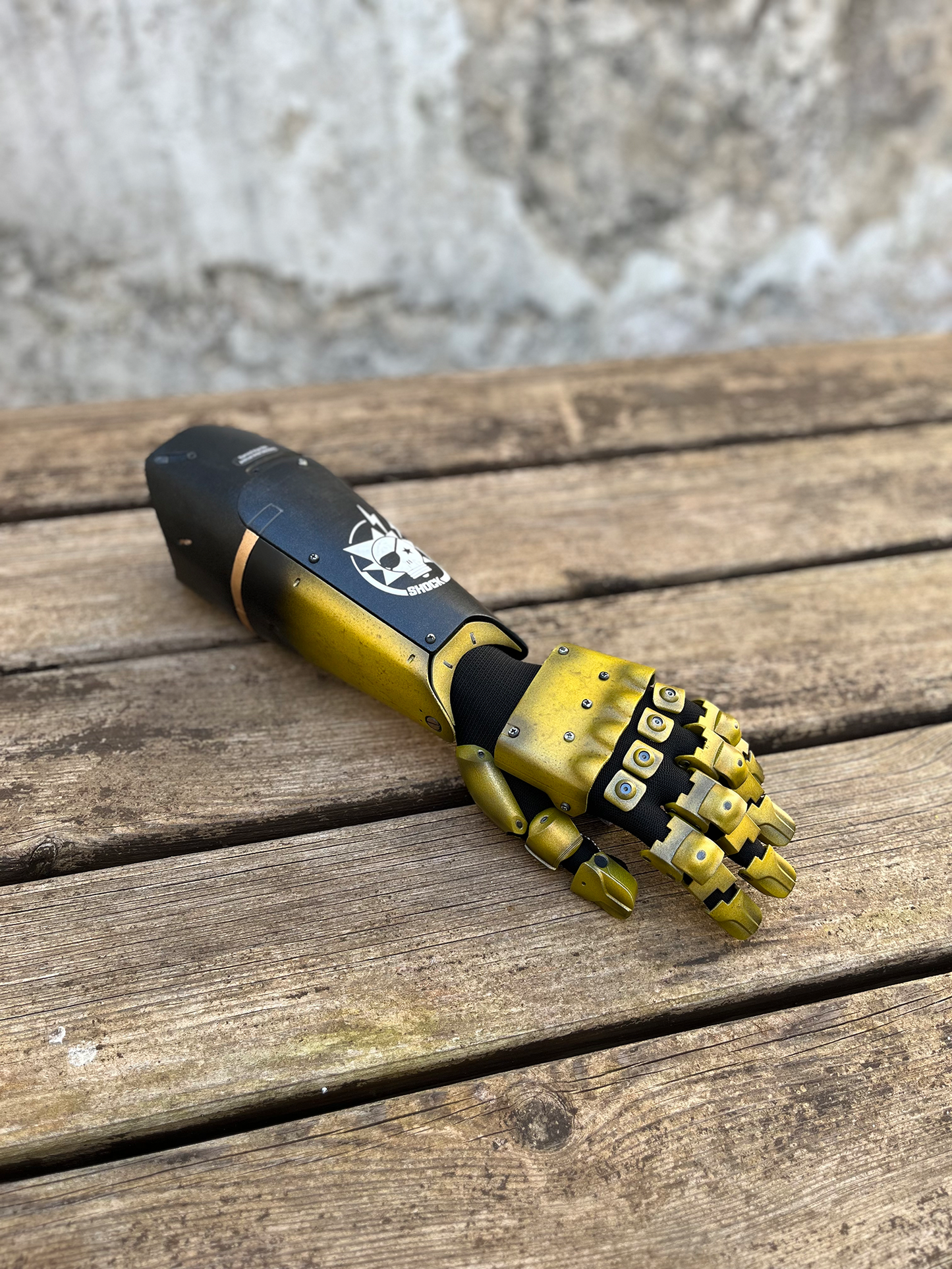 Snake's Bionic Arm Wearable Yellow (fan-art)