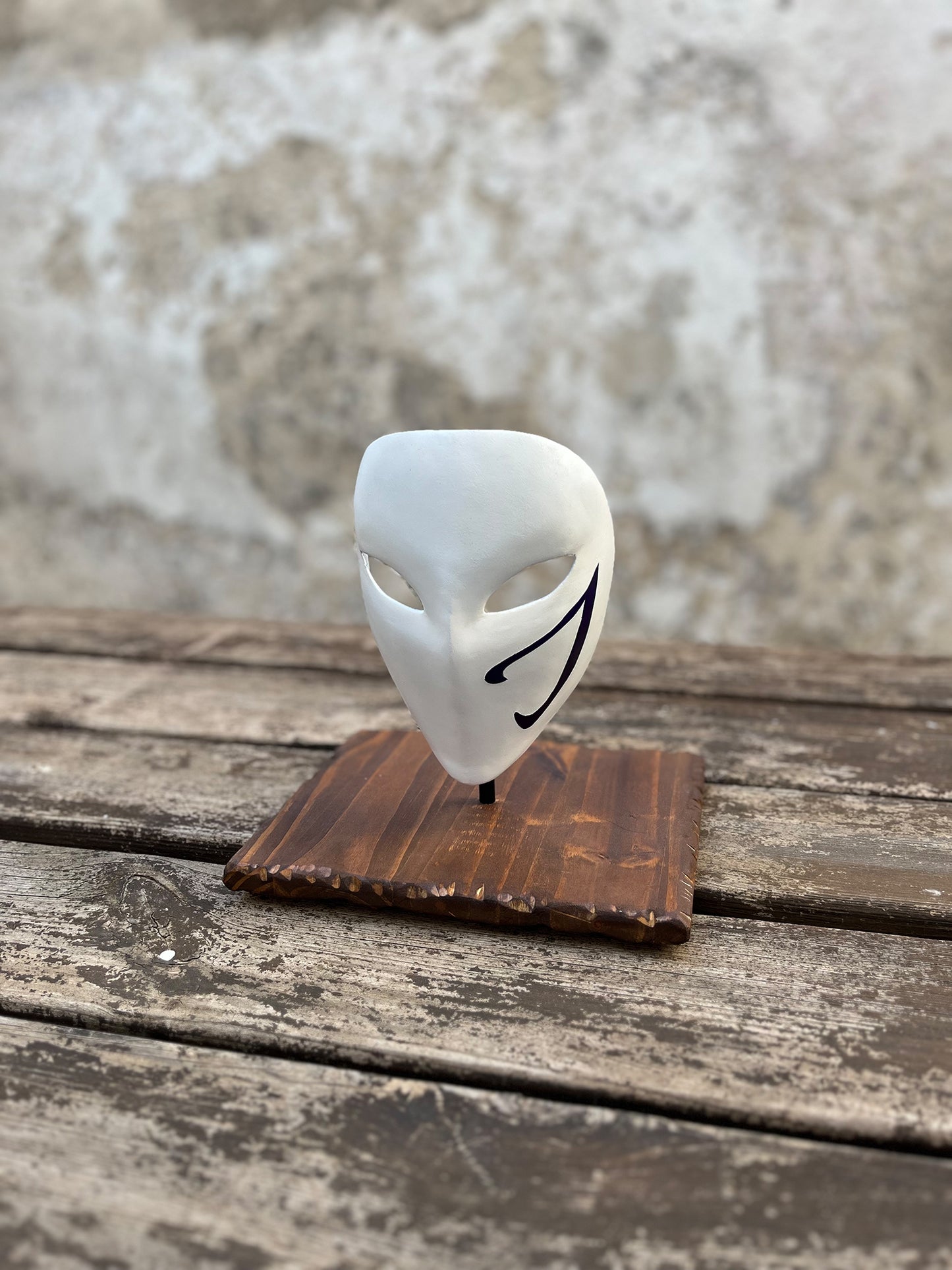 Street Fighter Vega Mask (wearable with wooden base) (fan-art)