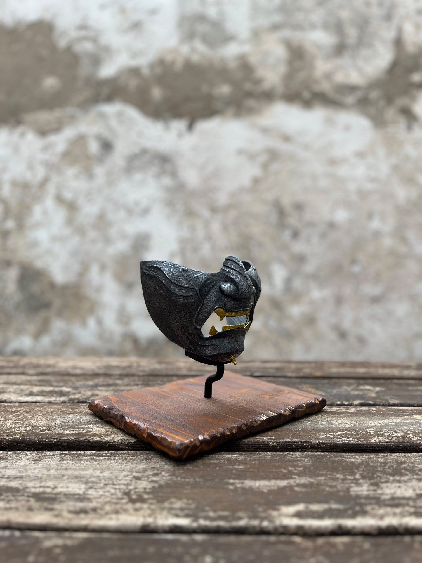 Ghost of Tsushima Mask (wearable with wooden base) (fan-art)