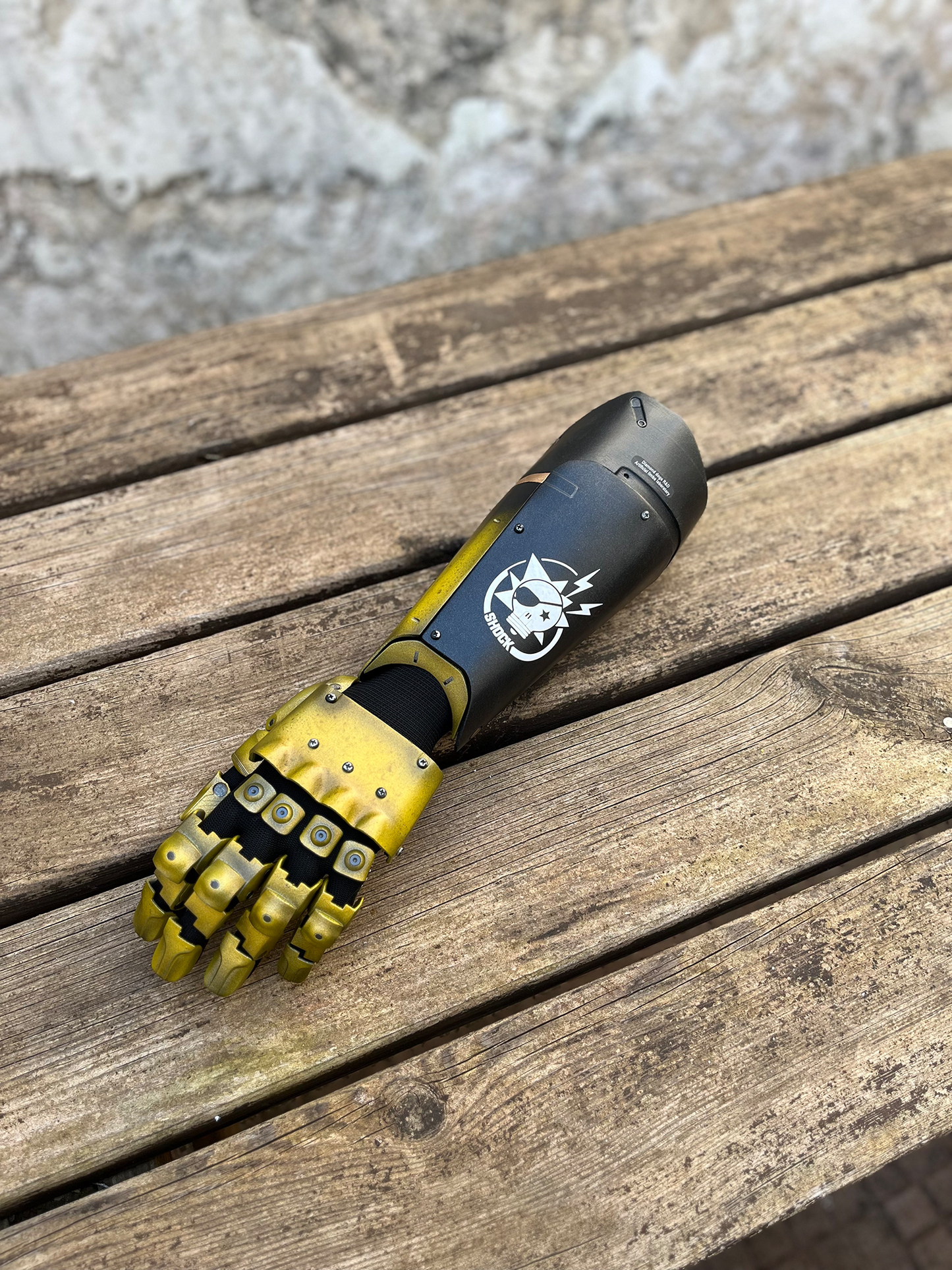 Snake's Bionic Arm Wearable Yellow (fan-art)