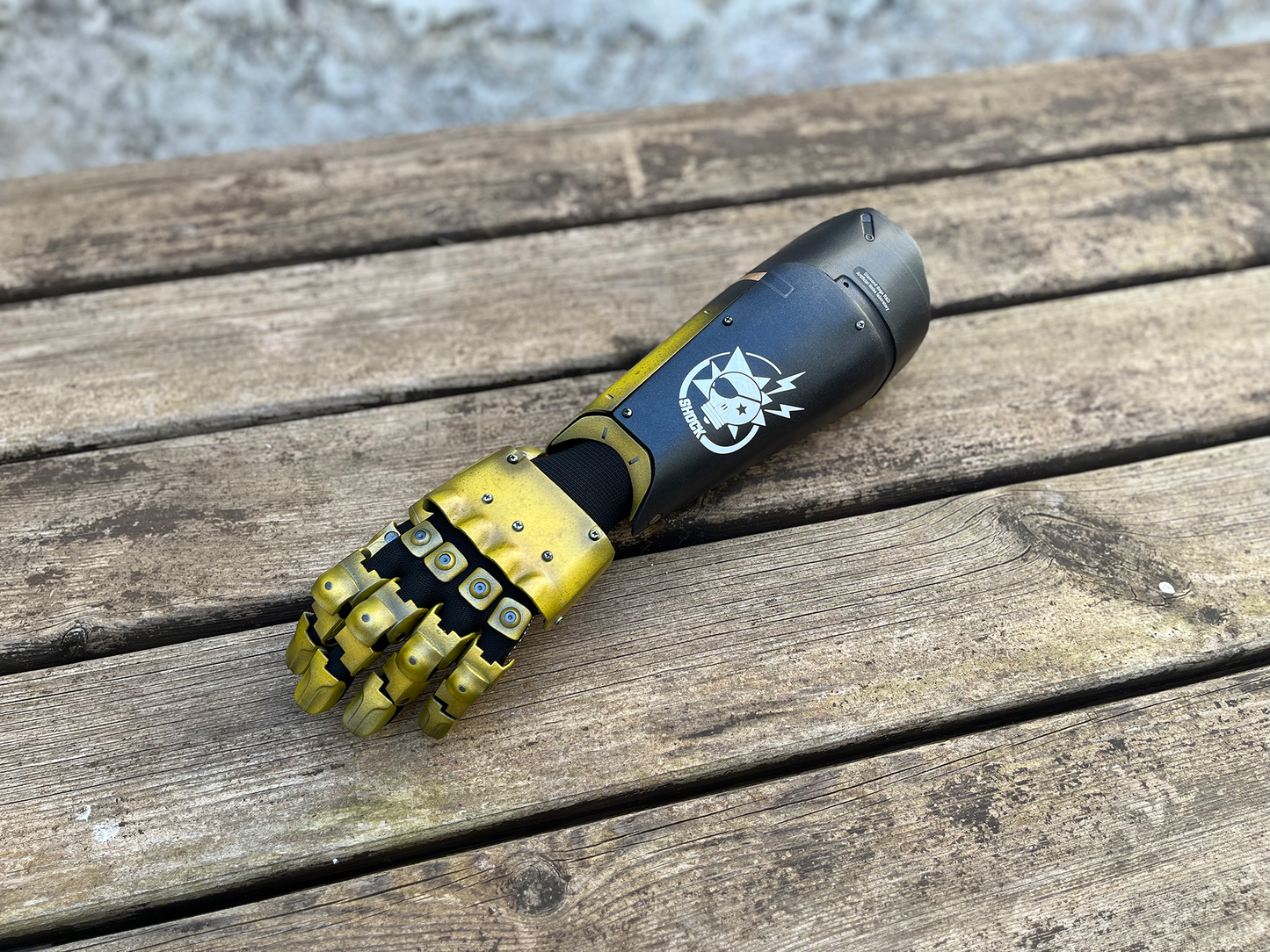 Snake's Bionic Arm Wearable Yellow (fan-art)