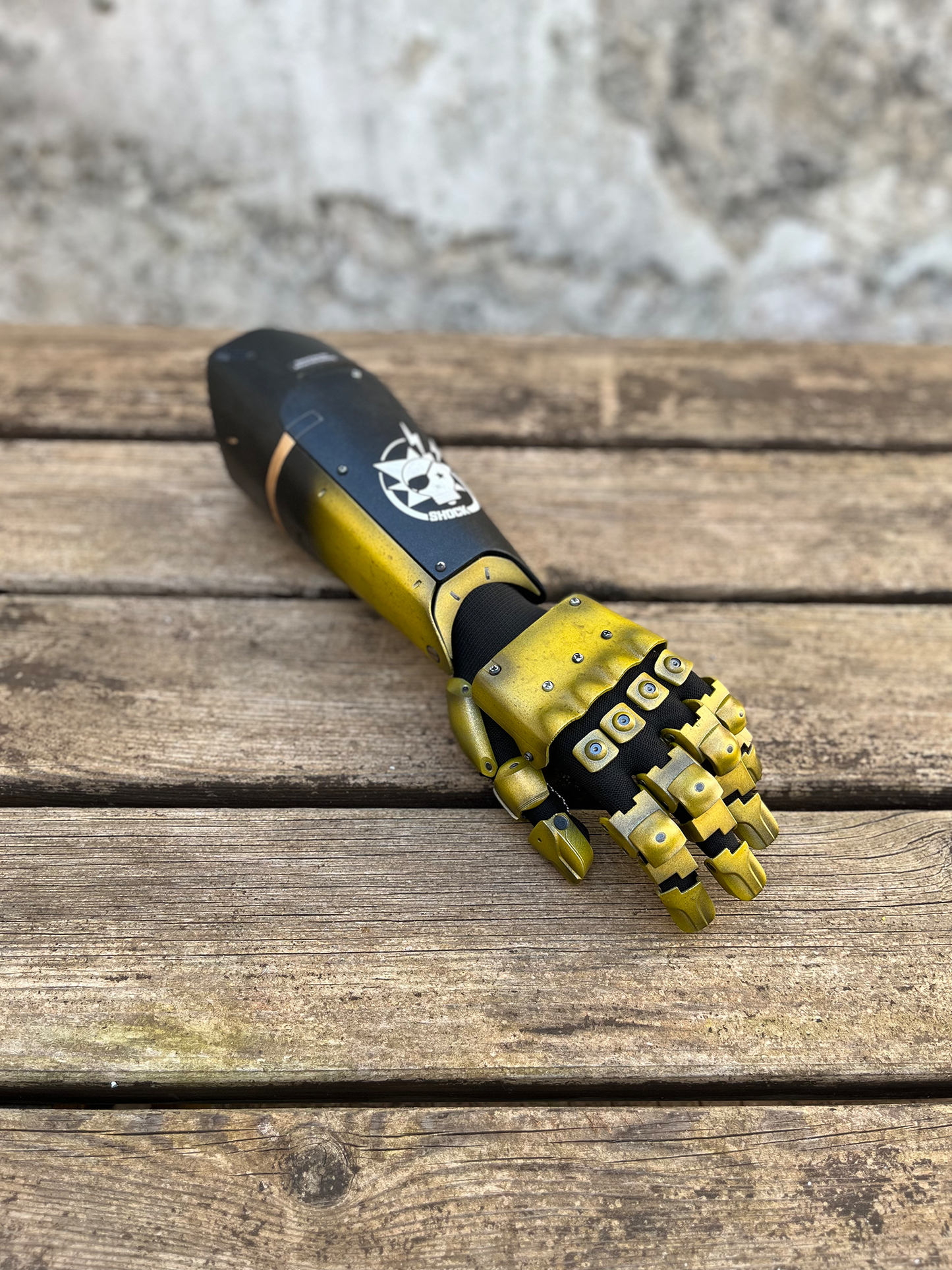 Snake's Bionic Arm Wearable Yellow (fan-art)